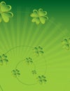 Four leaf clover background 2 Royalty Free Stock Photo