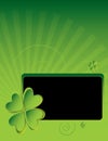 Four leaf clover background 3 Royalty Free Stock Photo