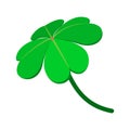 Four-leaf clover cartoon icon