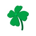 Four leaf clover cartoon icon Royalty Free Stock Photo