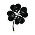 Four leaf clover icon Royalty Free Stock Photo