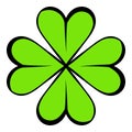 Four leaf clover icon, icon cartoon Royalty Free Stock Photo