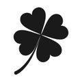 Four leaf clover icon vector