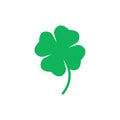 Four leaf clover icon vector, St Patricks day vector Royalty Free Stock Photo