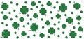 Clover pattern, patricks day illustration background