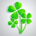 Four-leaf clover for luck happiness green three Royalty Free Stock Photo