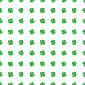 Four leaf clover seamless pattern background. Clover sign symbol pattern. Royalty Free Stock Photo