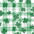 Four-Leaf Clover Shamrock Plaid