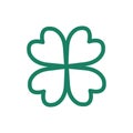 four leaf clover. Vector illustration decorative design Royalty Free Stock Photo