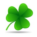 Four leaf clover, vector illustration Royalty Free Stock Photo