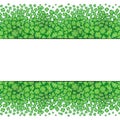 Four leaf clovers abstract template. St. Patrick's Day background.