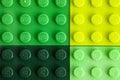 Four Lego green baseplates