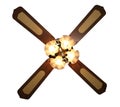 Four lights Ceiling Fan Royalty Free Stock Photo