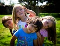 Four little girls Royalty Free Stock Photo