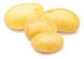 Four lovely whole potatoes Royalty Free Stock Photo
