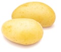 Four lovely whole potatoes. Royalty Free Stock Photo