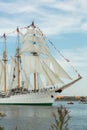 Four masted tall ship Esmeralda