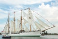 Four masted tall ship Esmeralda