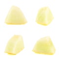 Four melon pieces isolated Royalty Free Stock Photo