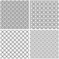 Four mesh seamless patterns Royalty Free Stock Photo