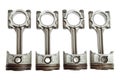 Four Metal Pistons