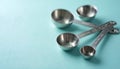 Four Metallic Measuring Spoons Royalty Free Stock Photo