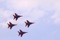 Four Mig 29 fighter planes team