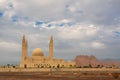 The four minarets and the dome of the new Mosque of Nizwa Royalty Free Stock Photo