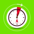 4 Four Minutes Clock Stopwatch Icon