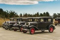 Four 1930 Model A Fords at Hammonasset Beach State Park, CT