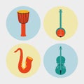 four musical instruments