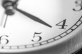 Four o`clock on clock face Royalty Free Stock Photo