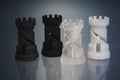 Four Objects photopolymer printed on a 3d printer. Royalty Free Stock Photo