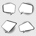 Four omic pops art style and Quiz brainy game word. Vector illustration design. Retro comic speech bubble on transparent