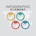Four Options Infographic Element with Number Royalty Free Stock Photo