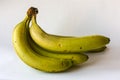 Four organic bananas