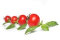 Four organic red tomato