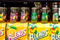 Four Pack Blends Apple And Mango Refreshing Juice Royalty Free Stock Photo
