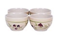 Four painted bowls Royalty Free Stock Photo