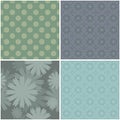 Four patchwork backgrounds