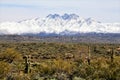 Four Peaks Mountain in, Tonto National Forest, Arizona, United States Royalty Free Stock Photo