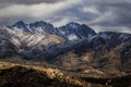 Four Peaks with Snow Royalty Free Stock Photo