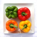 Four Peppers Royalty Free Stock Photo