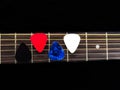 Four pick guitar