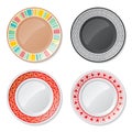 Four plates Royalty Free Stock Photo