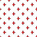 Four pointed star pattern, cartoon style