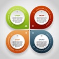 Four Points Infographic Royalty Free Stock Photo