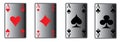 The four poker aces Royalty Free Stock Photo