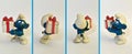 Four positions for Joker Smurf Royalty Free Stock Photo