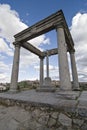 Four posts monument. Royalty Free Stock Photo